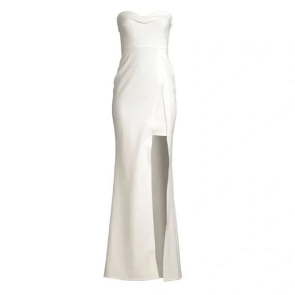 NWT Likely White Strapless Elle Gown Sz 6